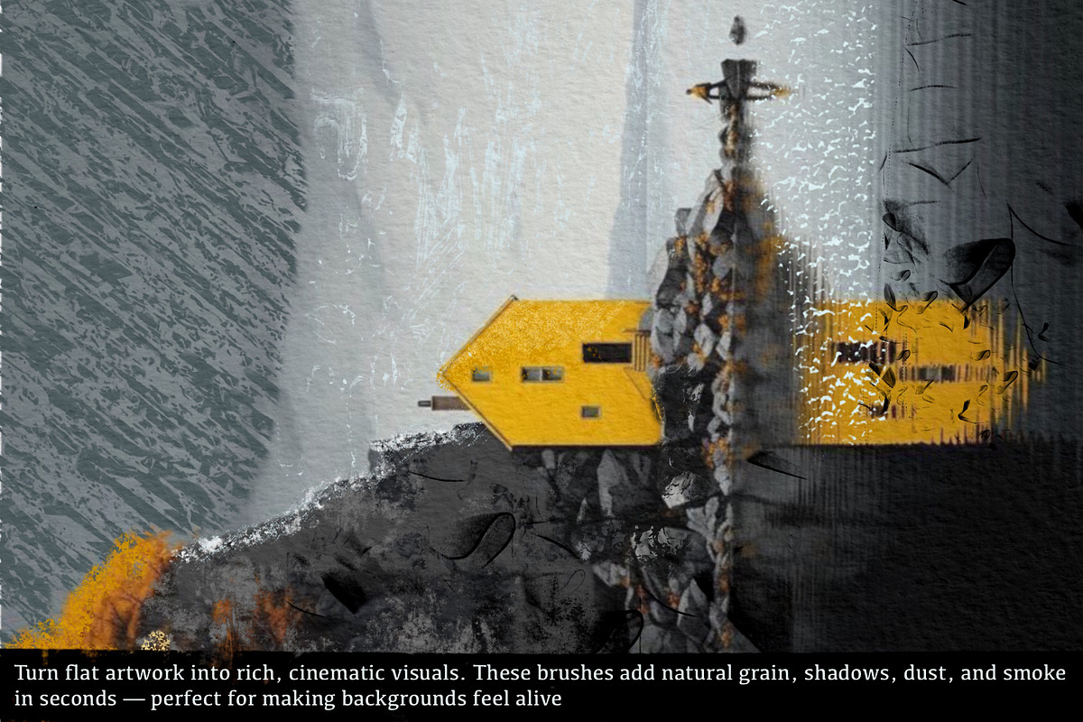 Organic 72 Procreate Texture Brushes, a Brush Add-On by HabitusDesigns (Photo 5 of 14)