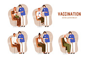 People get vaccinated concept set, a Healthcare Illustration by Good Studio (Thumbnail 1 of 4)