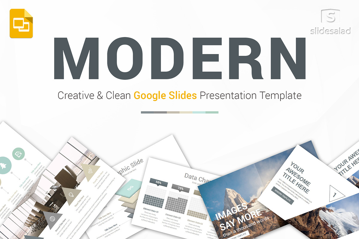 Modern Google Slides Template, a Presentation Template by SlideSalad (Photo 17 of 17)