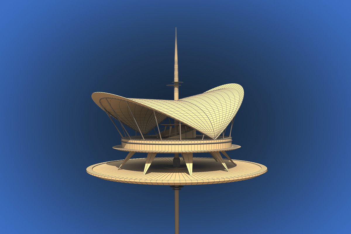 Futuristic Architecture Skyscraper #, an Architecture 3D Model by Daniel Mikulik (Photo 12 of 14)