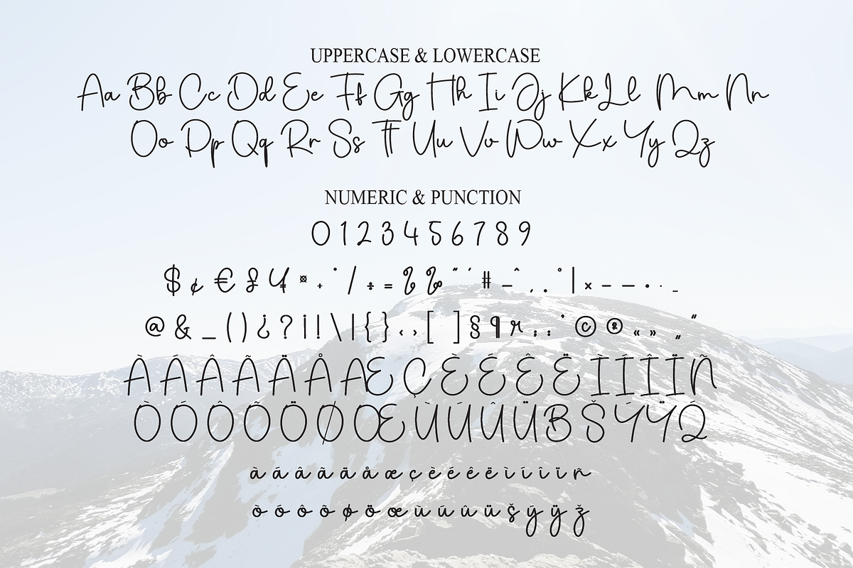 Summit Mountain | Script Font, a Handwritten Font by Scratchones (Photo 7 of 8)