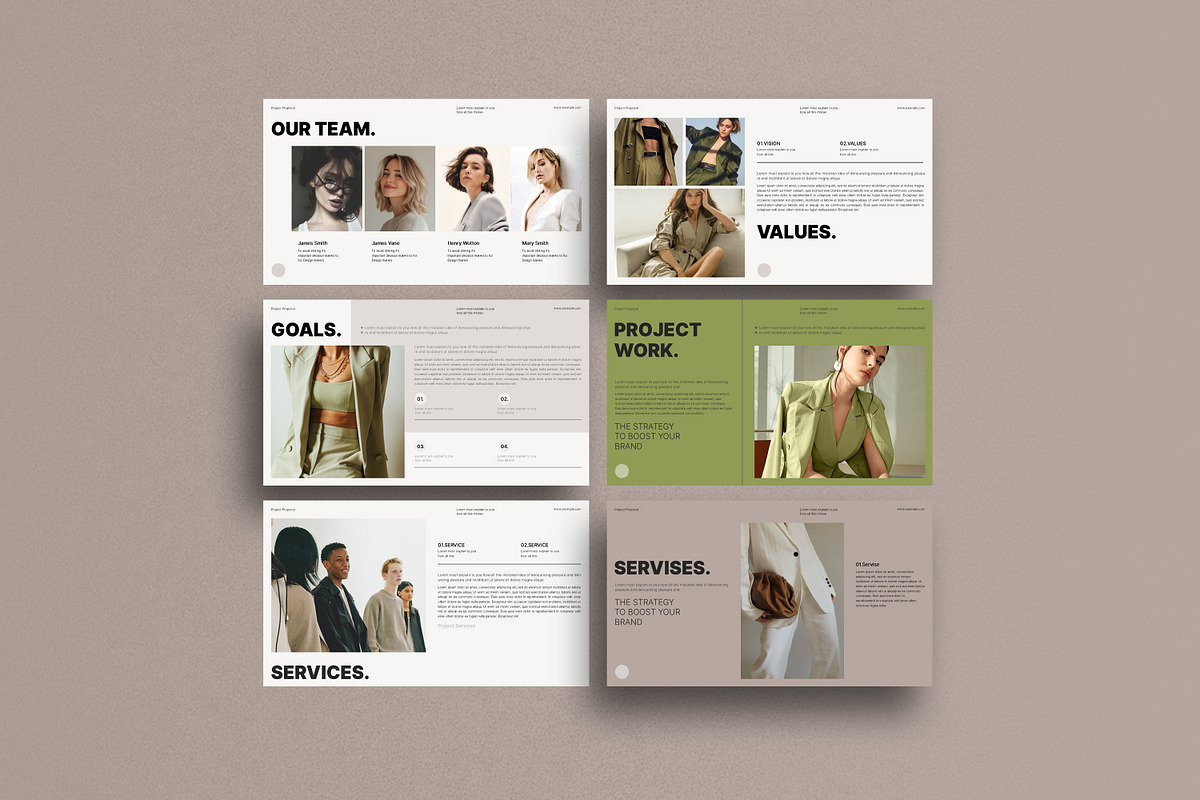 Brand Project Presentation Template, a Presentation Template by Aura Agency (Photo 7 of 10)