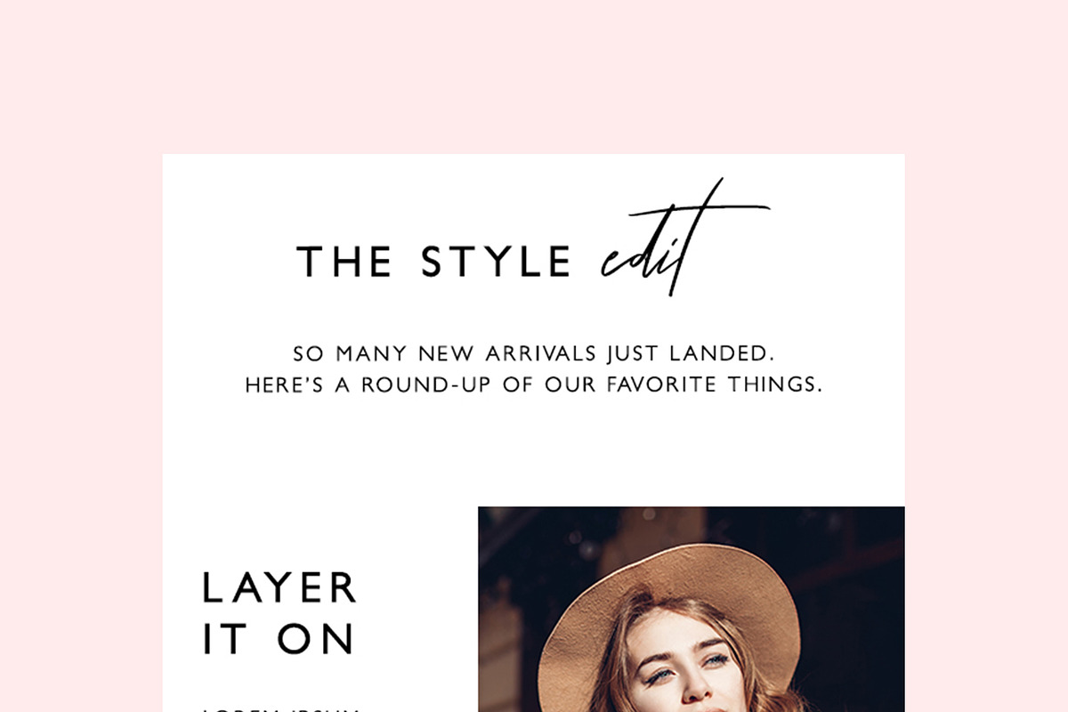 Minimalist Fashion Email Template, an Email Template by KikiBunnyCreative (Photo 3 of 7)