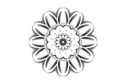 Black and White Mandala Patterns Set, a Decorative Illustration by NJ Himel (Thumbnail 70 of 101)