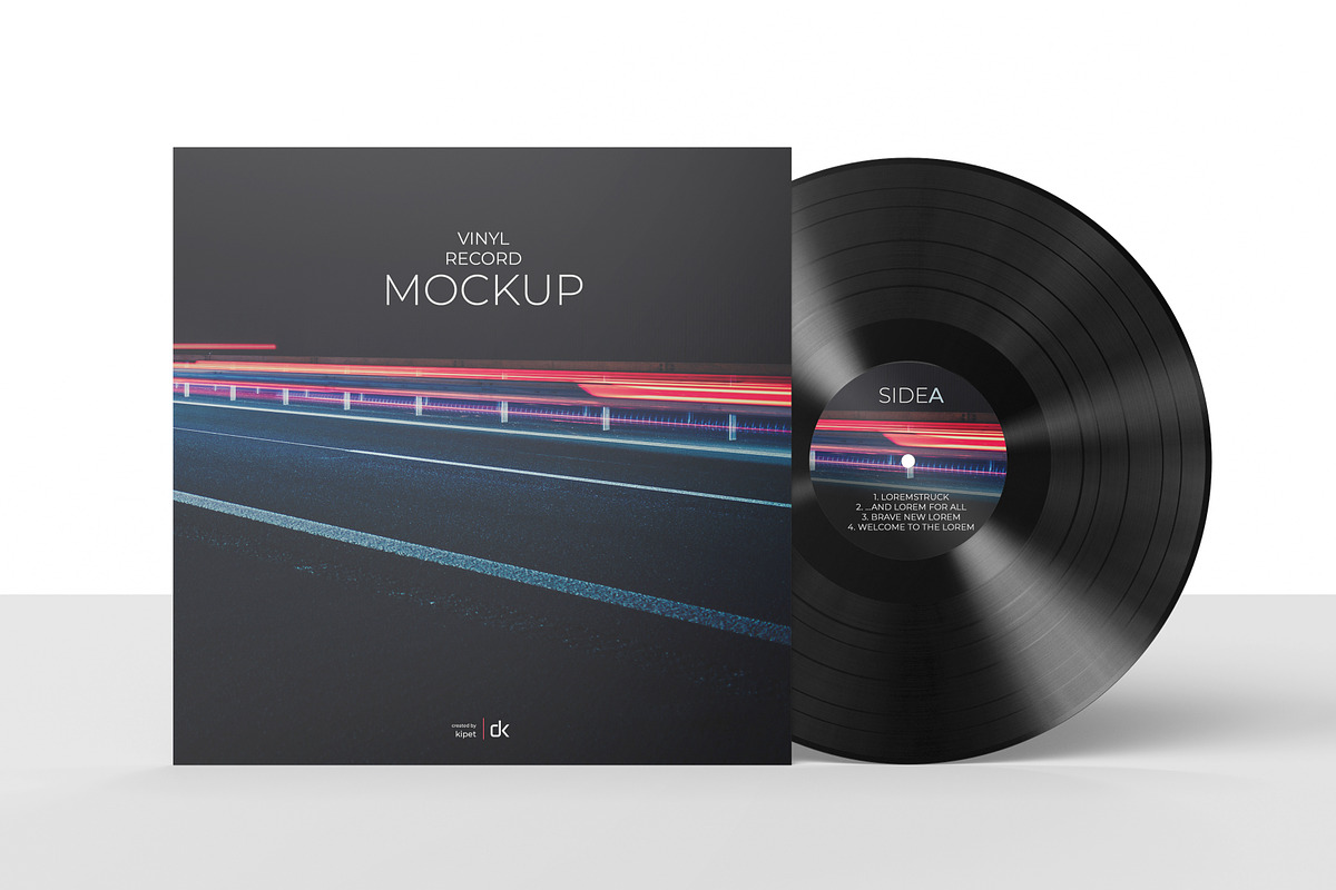 Vinyl Record Mockup 3, a Packaging Mockup by KIPET (Photo 7 of 15)