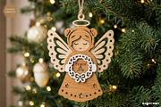 Nativity Angel Ornaments SVG Bundle, a Decorative Illustration by svgocean (Thumbnail 5 of 7)