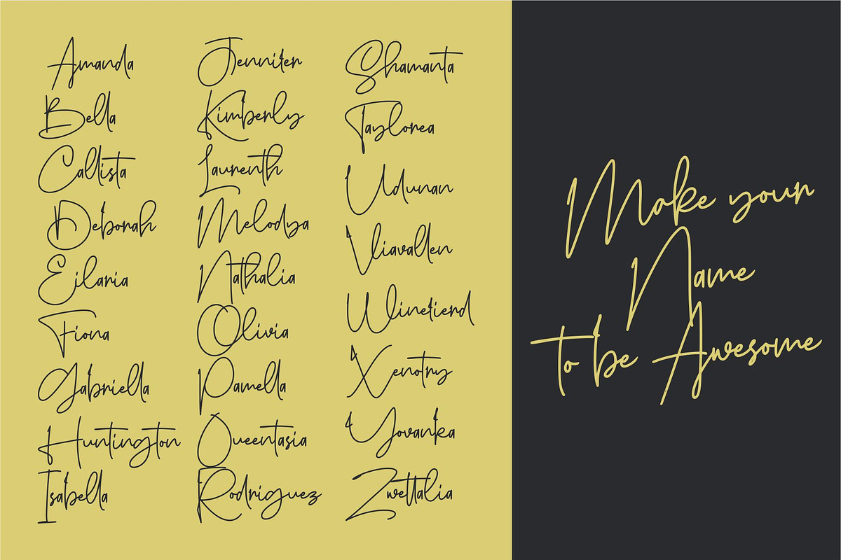 Sanpaullo - Signature Font preview 7