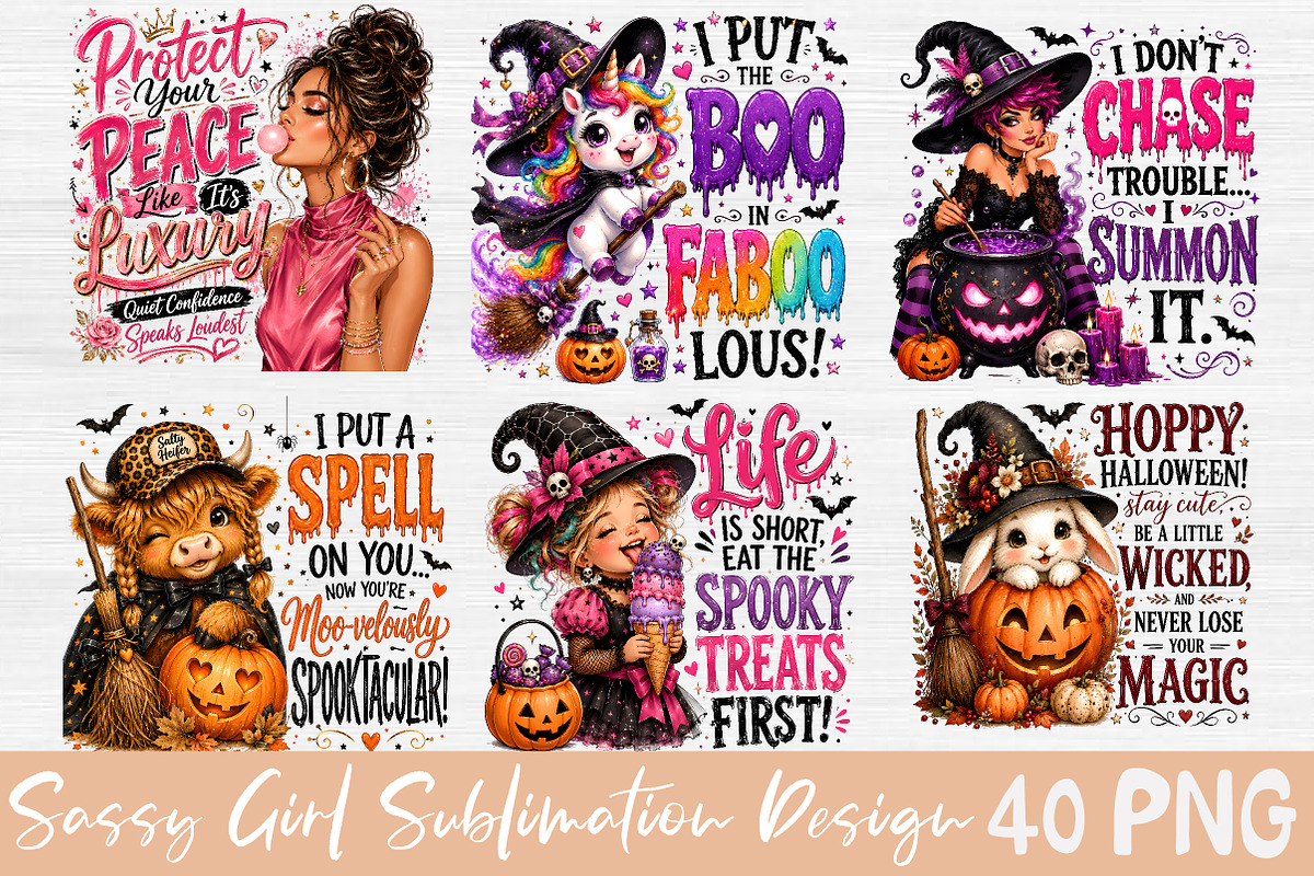 Sassy Girl Sublimation Bundle, a Seasonal Illustration by Rose Art (Photo 3 of 7)