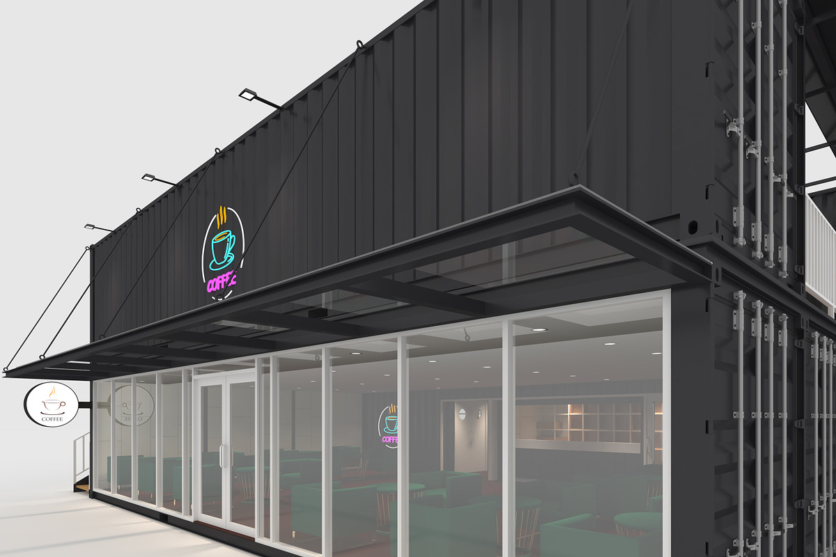 3D Model Container Cafe 13, an Architecture 3D Model by SR 3D Visual (Photo 8 of 20)