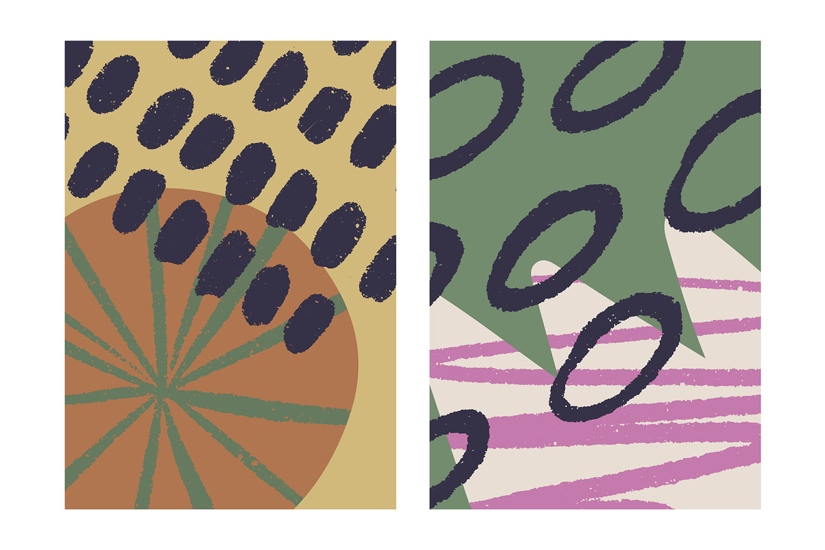 Abstract shapes posters, cards set, a Decorative Illustration by Good Studio (Photo 5 of 14)