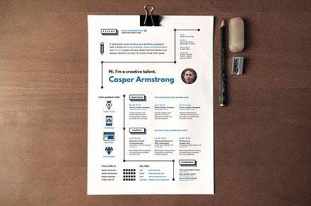 Hipster Resume & Cover Letter