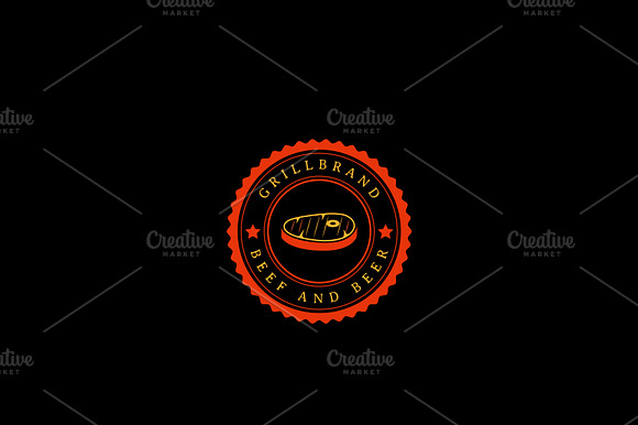 Rustic Grill Steak Logo Design preview 2