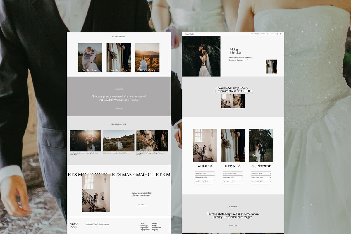 Squarespace Template Photographer, a Squarespace Template by Studio Witzenhausen (Photo 11 of 11)