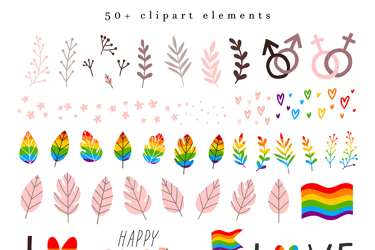 GAY pride illustrations set Vol. 1, a Person Illustration by Cute Atelier (Photo 2 of 6)