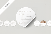 BUNDLE: Real Estate Circle Stickers, a Branding & Logo Template by EstateElements (Thumbnail 1 of 8)