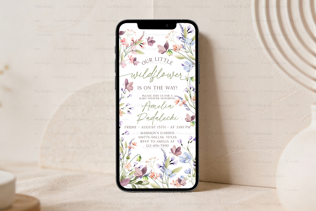 Minimalist Phone Screen Mockup, a Product Mockup by TatiMockup (Photo 4 of 5)