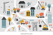 Cute Excavators Clipart Collection, a Transportation Illustration by Leysan Shayak (Thumbnail 7 of 8)