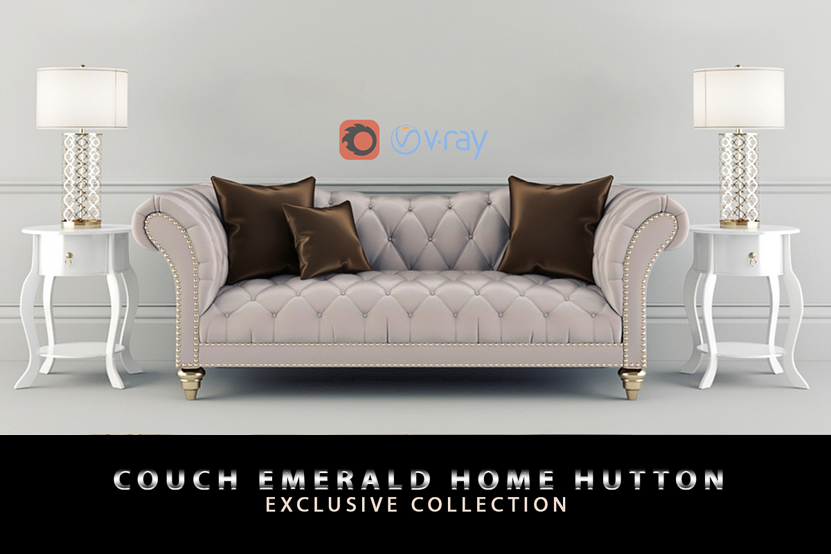 Collection Emerald Home Hutton, a Furniture 3D Model by MARCOS BRITO PRO