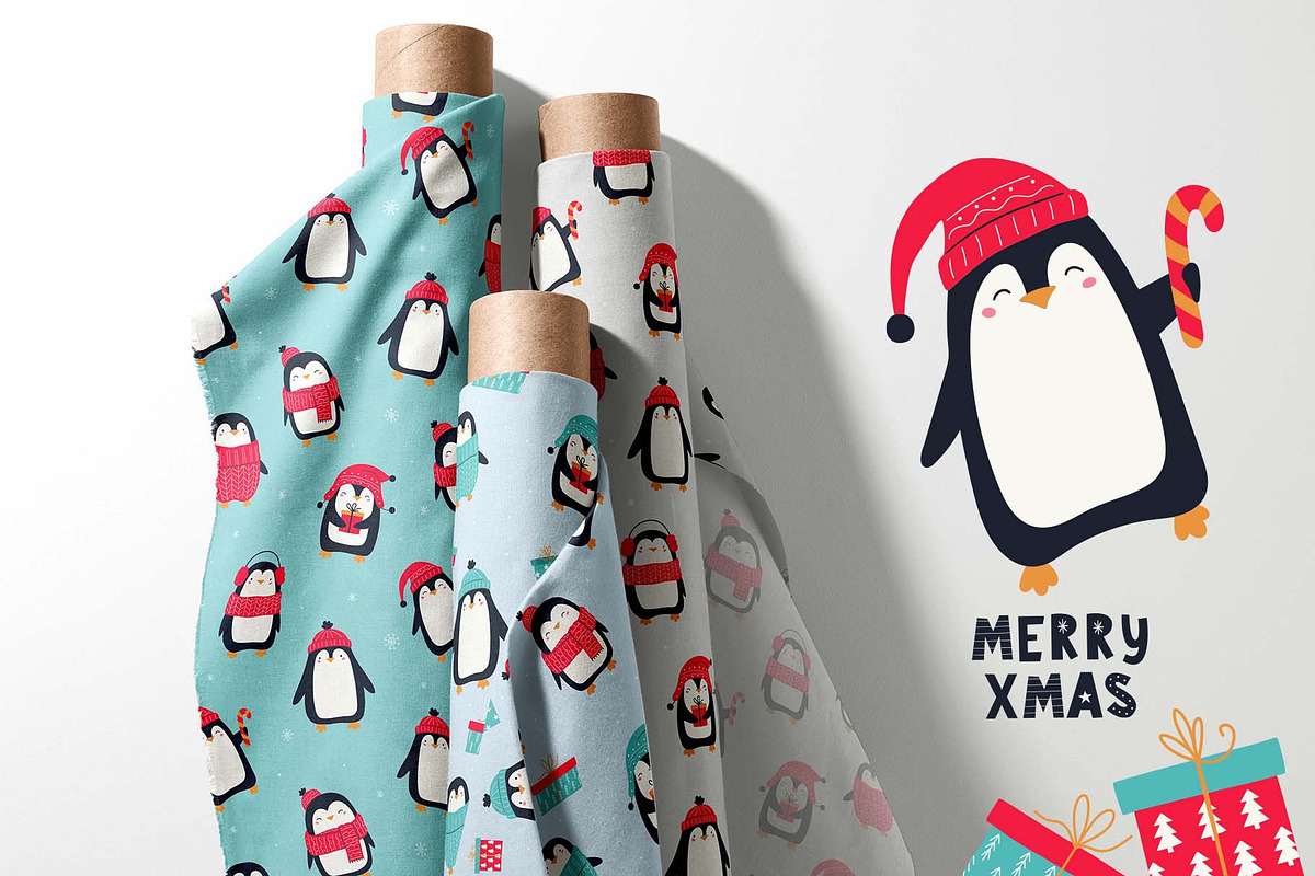 Winter Penguin Clipart Set, an Animal Illustration by Irina Ostapenko (Photo 8 of 8)