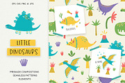 Little Dinosaurs | 100% hand drawn, an Animal Illustration by Irina Ostapenko (Thumbnail 1 of 9)
