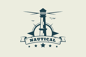 Nautical Monochrome Logo Template