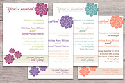 Floral wedding invitations, an Invitation Template by Claudia Petrilli Design (Thumbnail 1 of 2)