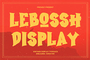 Lebossh Vintage Display Typeface, a Handwritten Font by Maulana Creative (Thumbnail 1 of 7)
