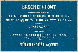 Brochels A Retro Vintage Serif Font