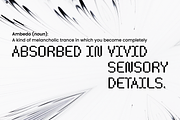 Ambedo | Modern Modular Display Font, a Font by Obscure Shop (Thumbnail 2 of 9)