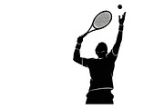 A dynamic Tennis Player Silhouettes, an Illustration by Amazin_art (Thumbnail 24 of 31)