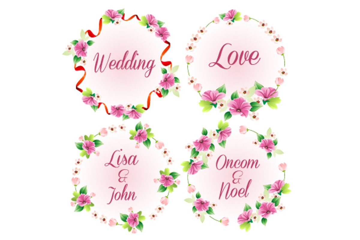 33 Flower Wreath Vector Collection, a Graphic by Propylparaben (Photo 6 of 14)