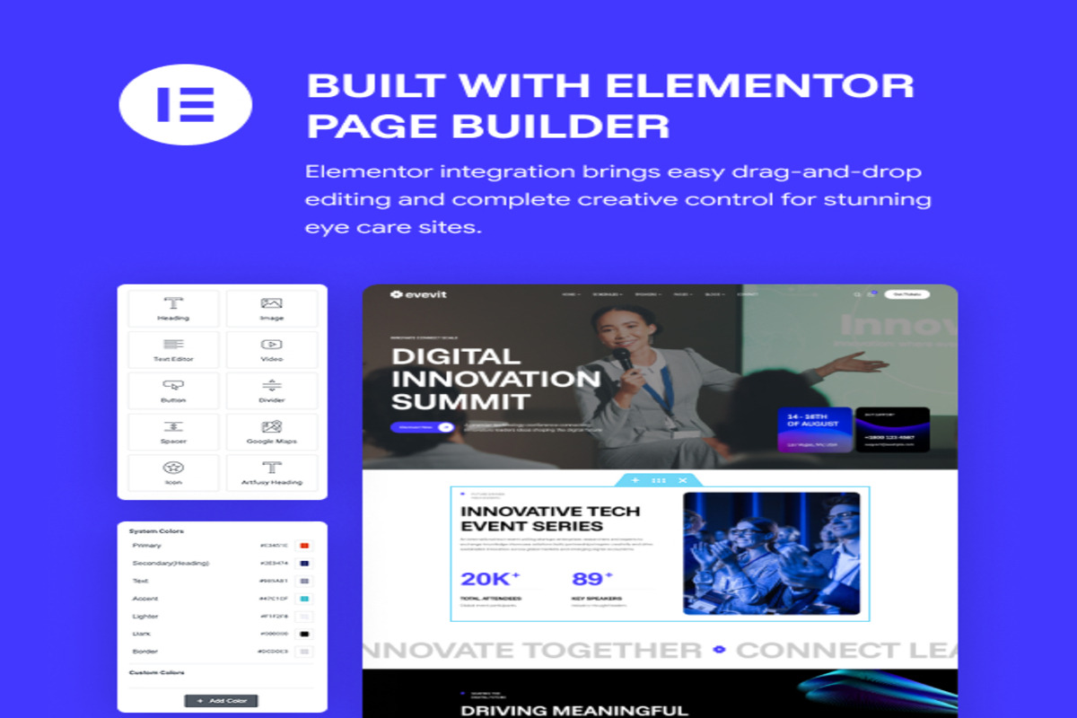 Evevit – Conference & Event, a WordPress Template by Opal Wordpress Theme (Photo 3 of 8)