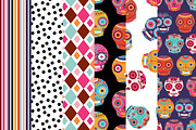 Sugar Skulls Icons and Papers, a Texture Graphic by happychinchilla (Thumbnail 3 of 3)