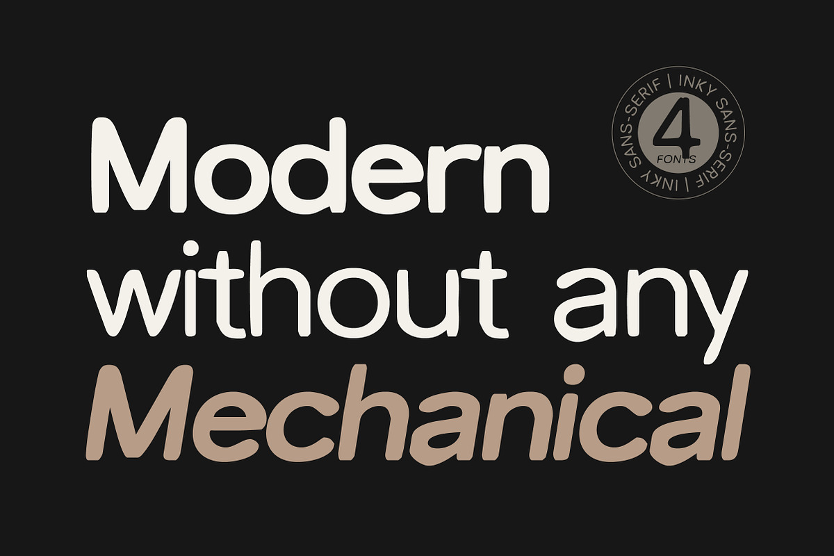 Inkora Sans - Modern Inky Display, a Sans Serif Font by Lettertype Studio (Photo 7 of 14)