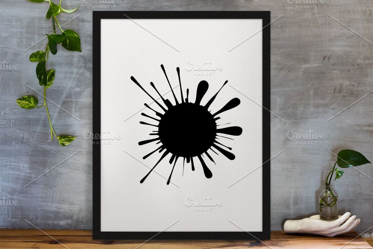 Splash Silhouette SVG, a Texture Illustration by newminddesign (Photo 3 of 3)