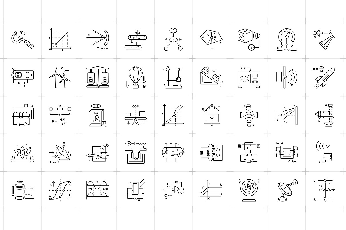 Animated Physics Icons