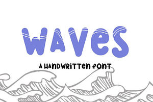 Waves Handwritten Bubble Font