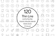 Thin Line Icon Set, an Outline Icon by Iconify (Thumbnail 1 of 3)