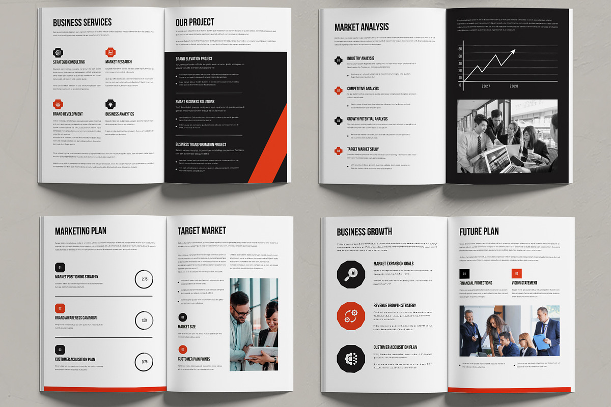 Corporate Business Plan Brochure, a Brochure Template by MightyDesign (Photo 3 of 6)
