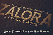 Zalora Typeface, a Font by Cruzine (Thumbnail 4 of 5)