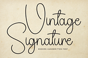 Vintage Signature | Script Font, a Handwritten Font by Scratchones (Thumbnail 1 of 8)