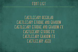 Castlecary Vintage Label Typeface