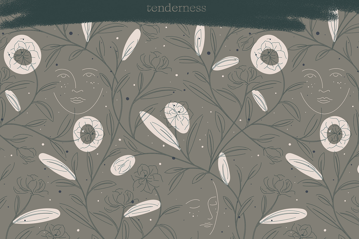collection of patterns féminité, a Pattern Graphic by LazuInna Shop (Photo 5 of 11)