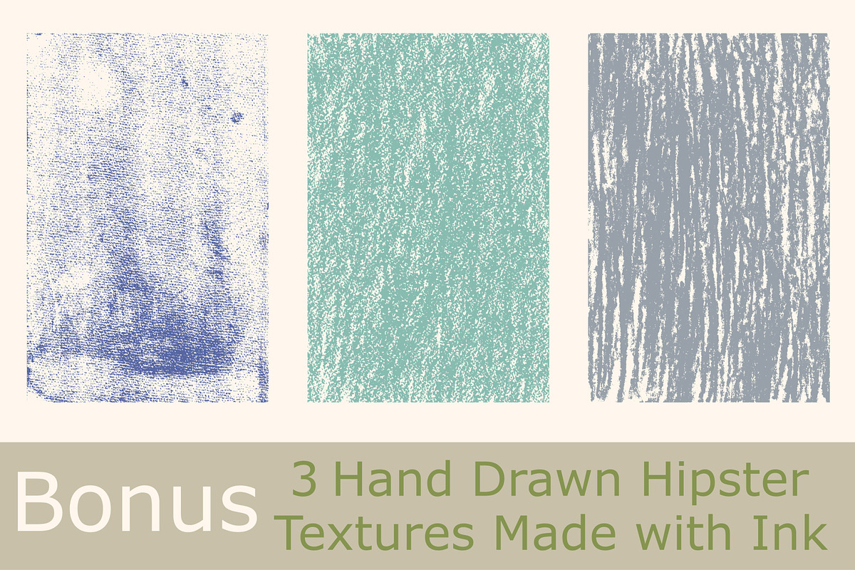 Set of 6 seamless hipster patterns., a Pattern Graphic by Asyndrom (Photo 3 of 3)