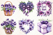 Purple Mother's Day Sublimation Clip, an Illustration by Libby Wishes (Thumbnail 2 of 6)