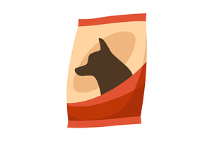 Dog accessory shop icon. Dog feed, an Object Illustration by the8monkey