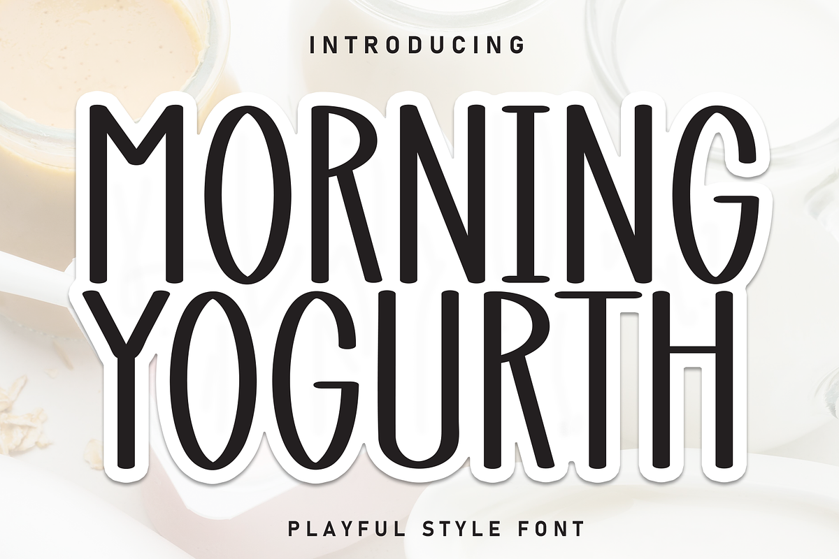 Morning Yogurth | Script Font, a Script Font by Scratchones (Photo 1 of 8)