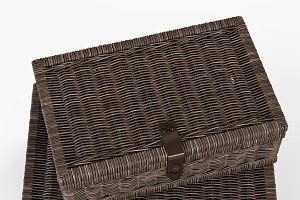 Wicker Basket 06 Walnut Brown