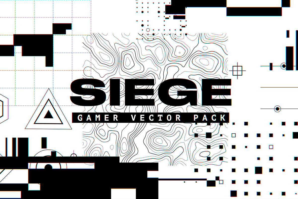 SIEGE - GAMER VECTOR PACK, a Pattern Graphic by GOAT Design Co. (Photo 7 of 7)