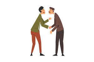 Meet of Two Friends, Business, a Person Illustration by TopVectors